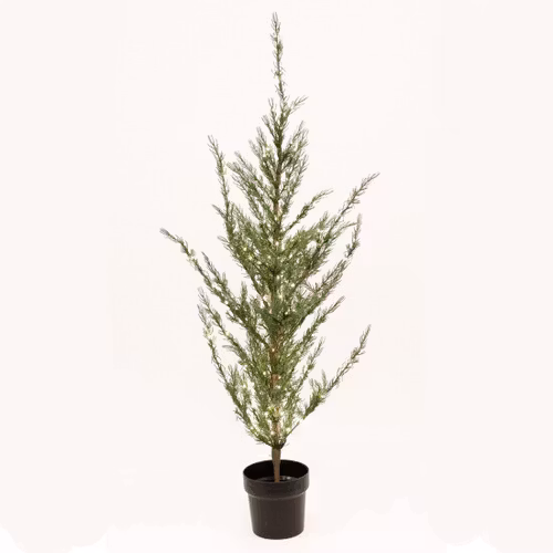 Konstgjort cederträd i kruka, höjd 120 cm, 140 LED-lampor. 230 volt