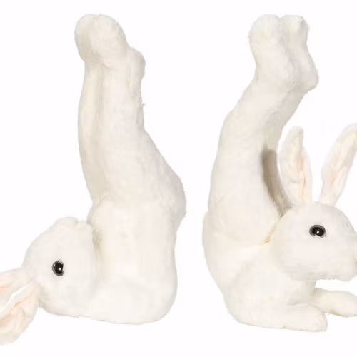 Hare Workout Vit 14x26x34cm. Par. Förbeställning
