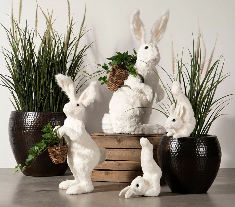 Hare Workout Vit 14x26x34cm. Par. Förbeställning