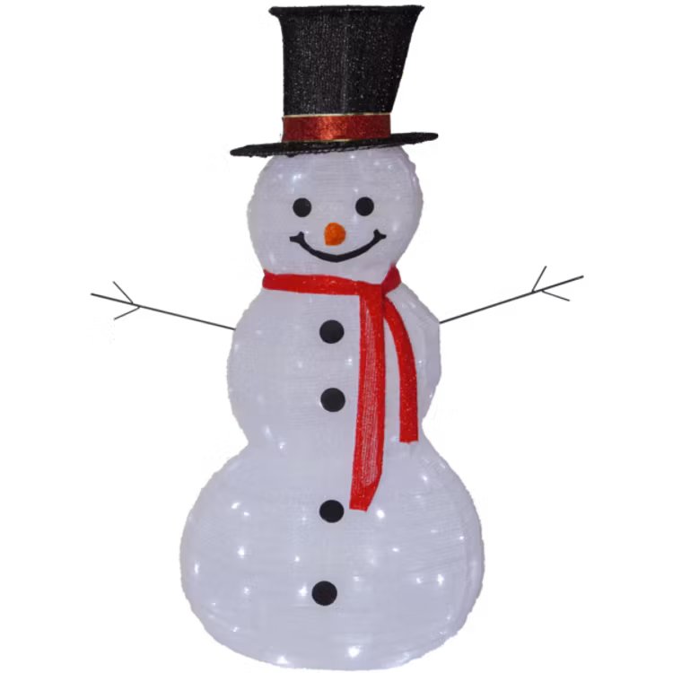 Juldekoration i form av en snögubbe