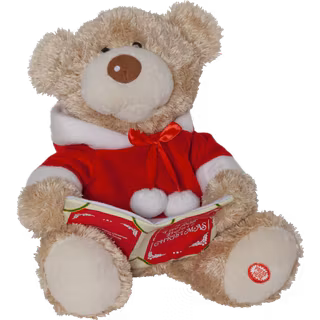 Julbjörn som rör på kroppen och mun