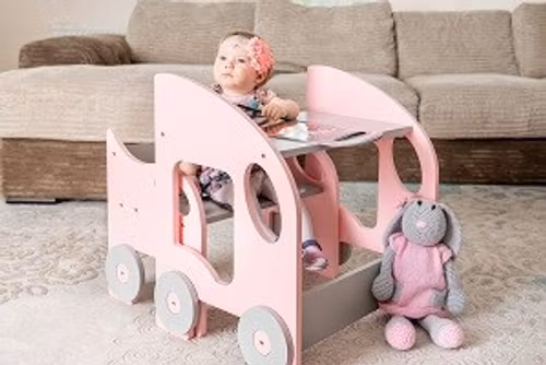 Barnbord med stol, Montessori lärande bord