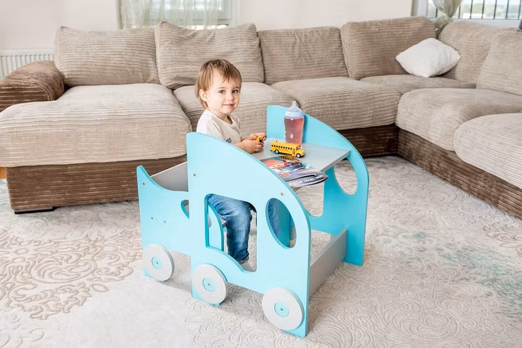 Barnbord med stol, Montessori lärande bord