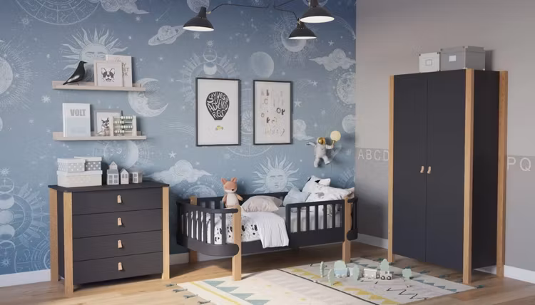 Barnsäng 3 färger. Se bilder.