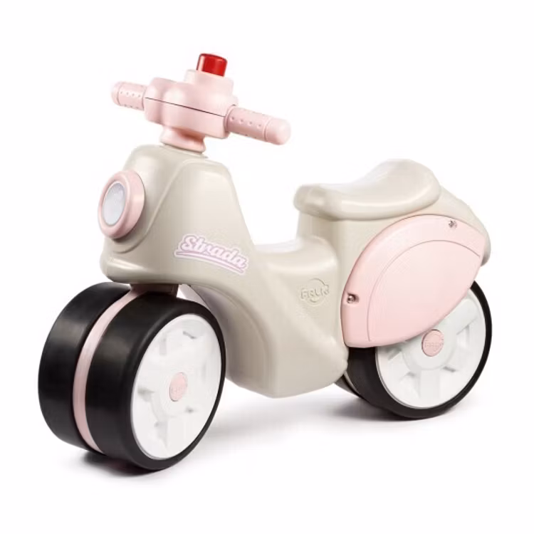 Strada första års skoter krämfärgad och rosa