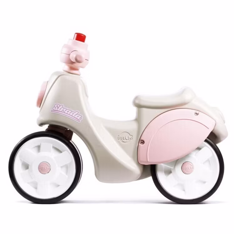 Strada första års skoter krämfärgad och rosa