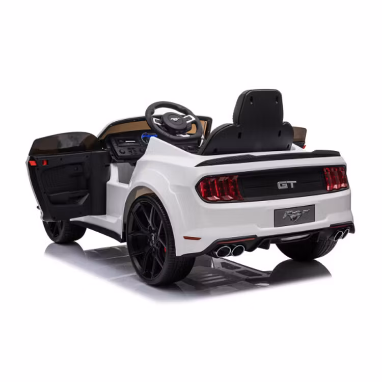 Elbil Ford Mustang 2 x 12V-batteri, 24V-output, EVA-hjul, PU-lädersäte