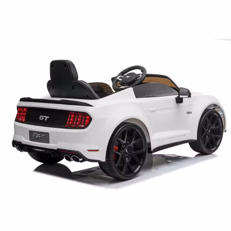 Elbil Ford Mustang 2 x 12V-batteri, 24V-output, EVA-hjul, PU-lädersäte