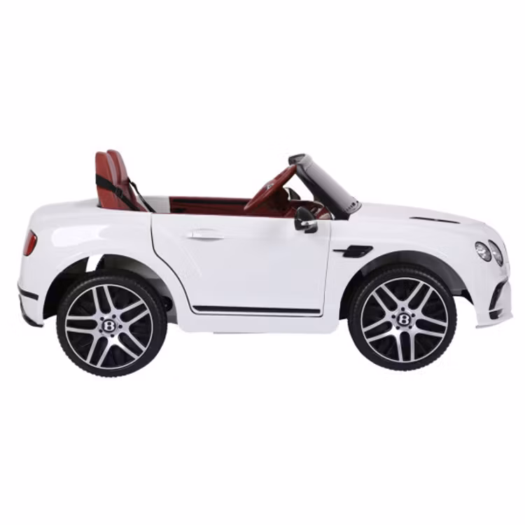 Elbil Bentley 2 personer, 2x6V, vit, EVA-hjul