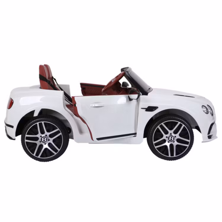 Elbil Bentley 2 personer, 2x6V, vit, EVA-hjul