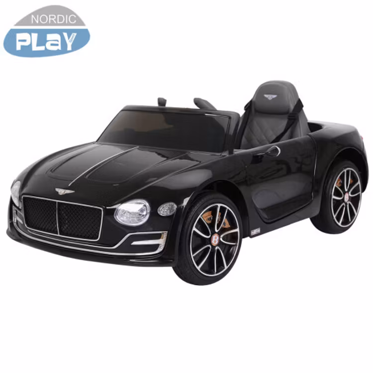 Elbil Bentley EXP 12, NORDIC PLAY Speed, svart, 2x6V