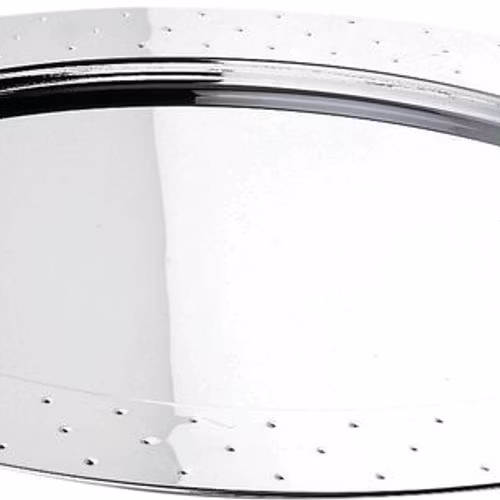 One of the Alessi's greatest trays, it echoes the decorative details of the family of kettles with whistling birds from 1985.