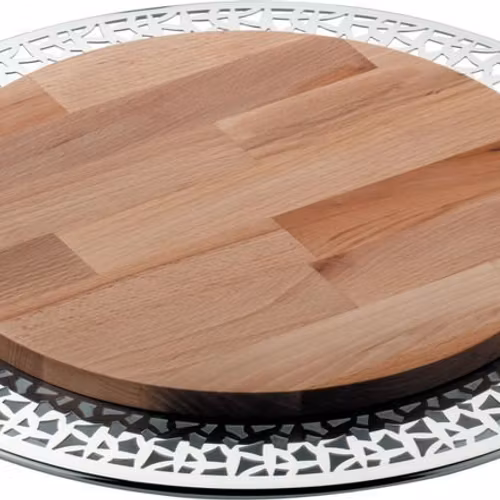 Cheese board in 18/10 stainless steel mirror polished.