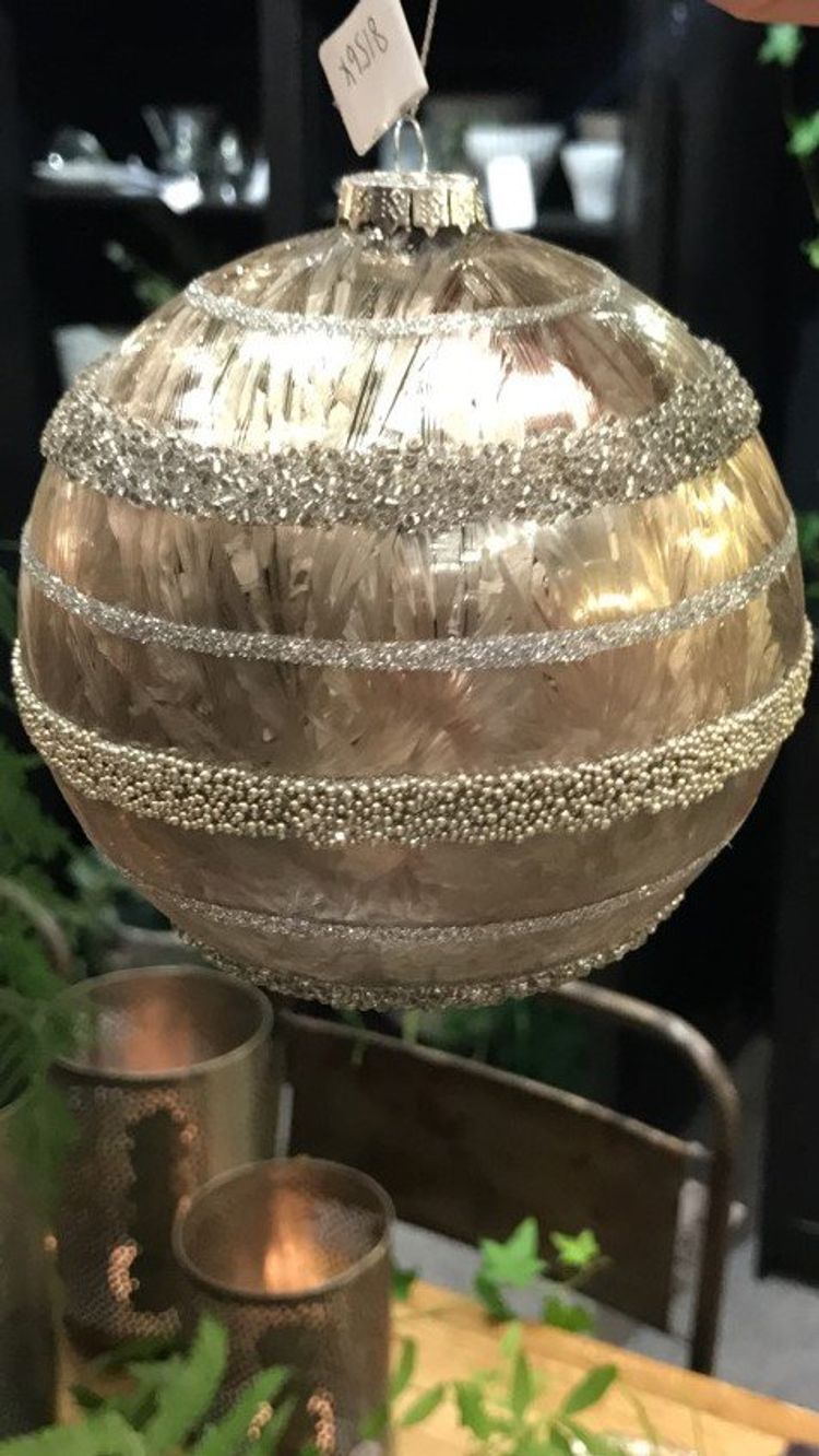 Julgransdekoration. 12 cm. Gl. Ball.6 piece