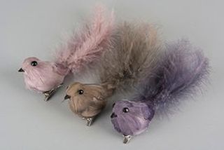 Fågel/Clip. 6-pack. Mix.