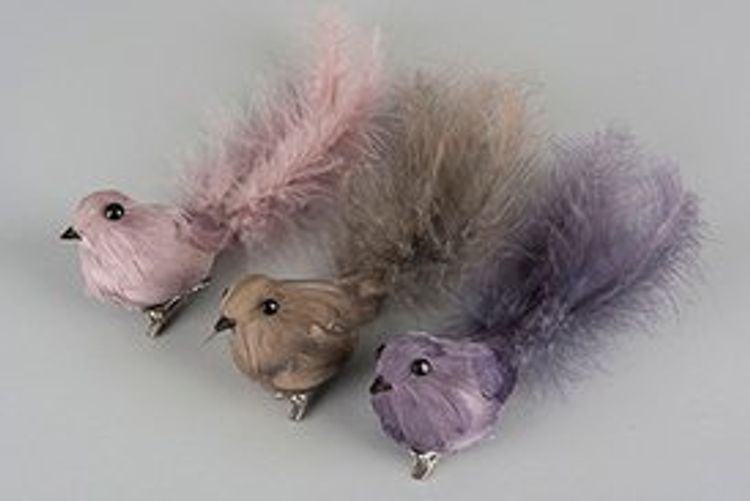 Fågel/Clip. 6-pack. Mix.