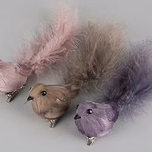 Fågel/Clip. 6-pack. Mix.