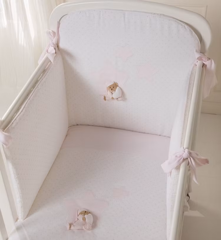 Star Bed Duvet Set in Light Blue and Pink - 4 pieces