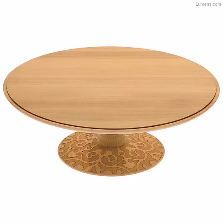 Stand Dressed in wood and Lid in PMMA with knob in beech-wood.