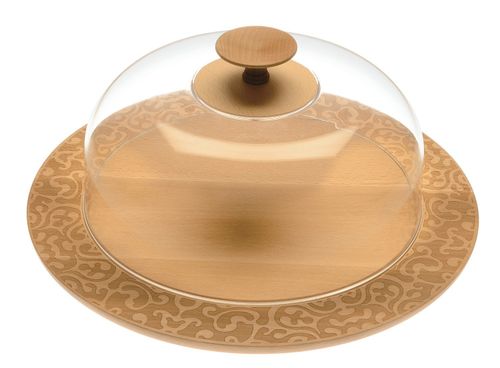 Centrepiece Dressed in wood and Lid Dressed in wood
