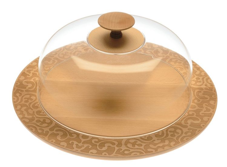 Centrepiece Dressed in wood and Lid Dressed in wood