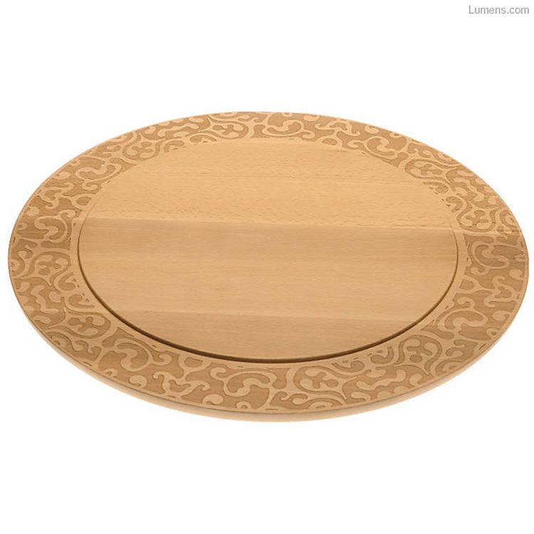 Centrepiece Dressed in wood and Lid Dressed in wood
