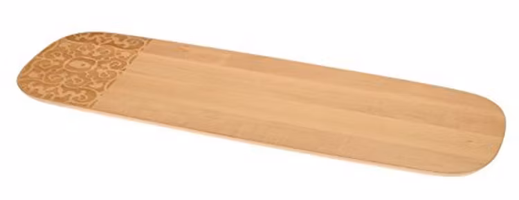 Ostbricka/Serving board in beech-wood with relief decoration.