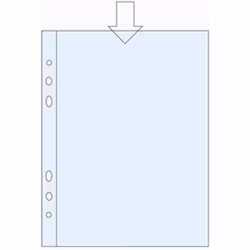 Plastficka 10-P 0,06mm präglad