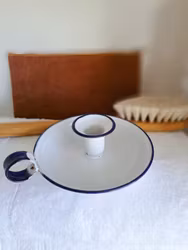 Vintage ljusstake i emalj