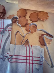 Vintage pepparkaksformar, gumma och gubbe