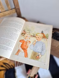 Vintage sagobok På Skansen med Per och Stina av Maj Lindman