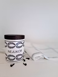 Vintage burk med trälock Nejlikor