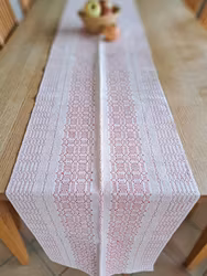 Vintage vävd textil, oklippt (ca 4,75m)