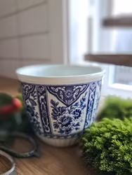 Vintage kruka, ytterfoder