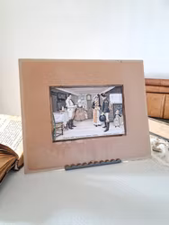 Vintage tryck Stuga från Ingelstads härad, Skåne