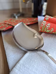 Vintage uppläggningsbestick i nysilver