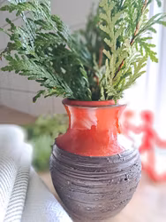 Vintage handdrejad vas, Nykyrka