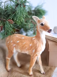 Vintage rådjur med kid