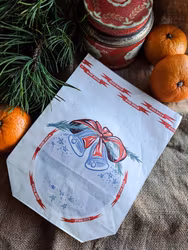 Vintage liten papperspåse God Helg