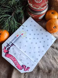 Vintage liten papperspåse God Helg