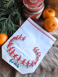 Vintage liten papperpåse God Helg