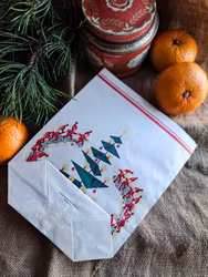 Vintage liten papperpåse God Helg