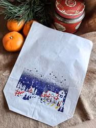 Vintage stor papperspåse God Helg