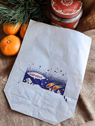 Vintage stor papperspåse God Helg