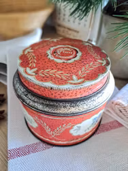 Vintage plåtburk, Kärn Kaffe