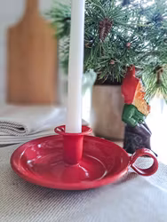 Vintage ljusstake i emalj, Kockum