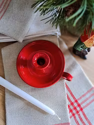 Vintage ljusstake i emalj, Kockum