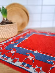 Vintage duk av textildesignern May Bühler