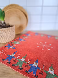 Vintage duk av grafiska designern Jerry Roupe