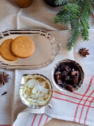 Vintage bricka med kanna och skål, Nils Johan